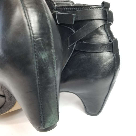 Sam Edelman Maddox Black Leather Booties Size 9.5 - Picture 6 of 8